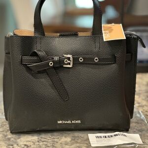 NWT Michael Kors Emilia Small Pebbled Leather Satchel **READ DESCRIPTION**